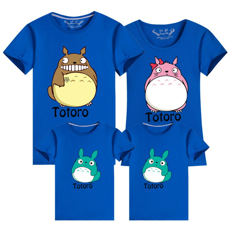 親子裝 純棉T恤 龍貓 短袖T恤 短T 全家福 團體服 童裝一家三口 一家四口 全家裝 母女裝 班服 櫻桃嚴選 1