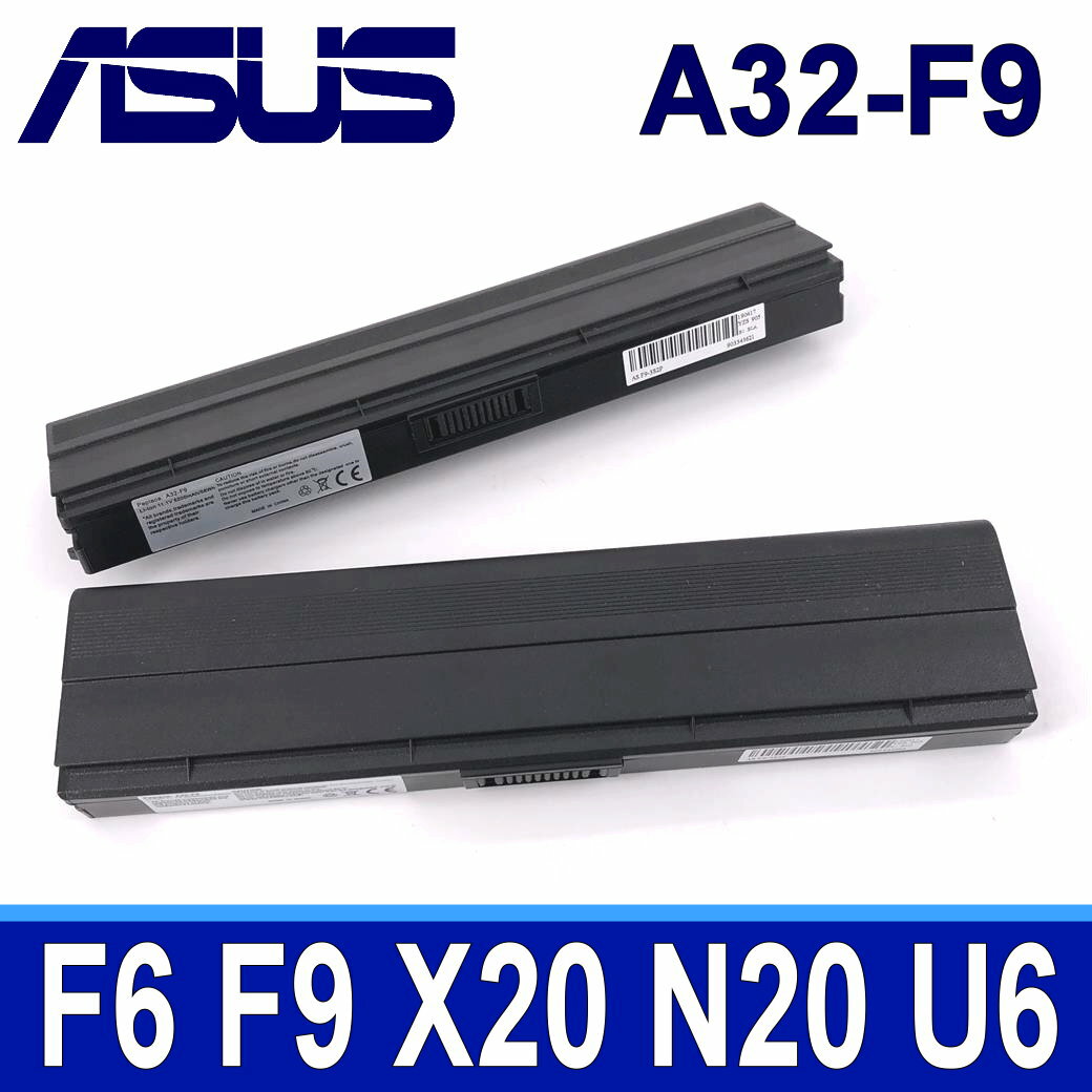 ASUS 6芯 A32-F9 電池 F6 F6A F6K F6S F6VE F9 F9D F9EC F9E F9F F9J F9S F9Sg PRO60 PRO60VE X20 X20E X20S
