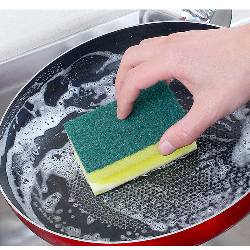 菜瓜布【C002】台灣出貨 居家  廚房百潔布 海綿擦 刷碗布 洗碗 洗鍋 雙面魔力擦 洗碗刷 兩用刷 清潔 1