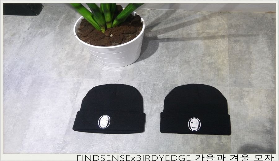 FINDSENSE 小鬼 鬼臉設計 毛帽 秋冬 帽子 毛帽潮流帽子