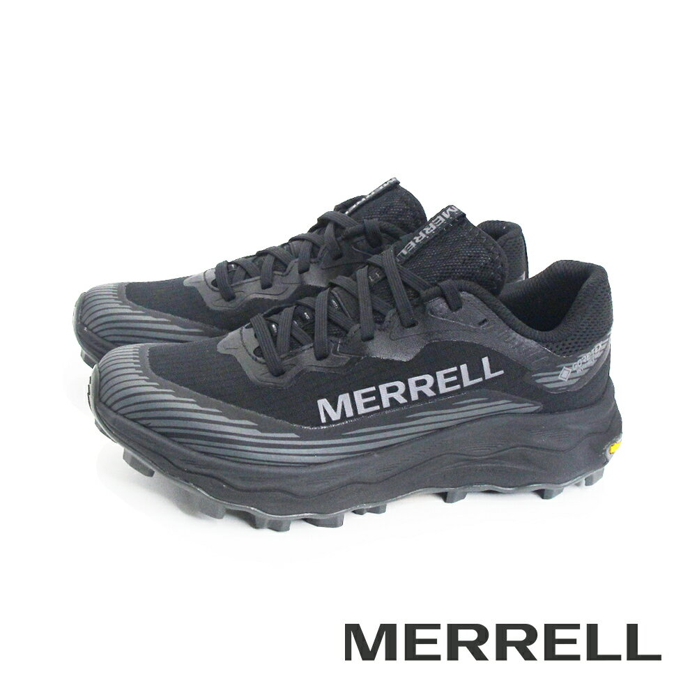 MERRELL(女)AGILITY PEAK 6 GTX 防水輕量戶外越野訓練鞋 女鞋-黑色