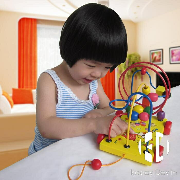 兒童繞珠玩具益智大號串珠小車嬰幼兒益智力早教積木1-2周歲3歲半【聚物優品】