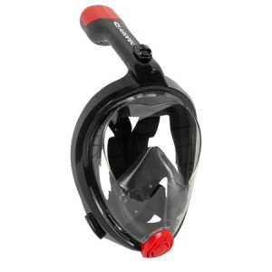 【【蘋果戶外】】AROPEC SM-BD02L 黑/紅 浮潛全罩式呼吸管面罩 附相機支架及防水耳塞