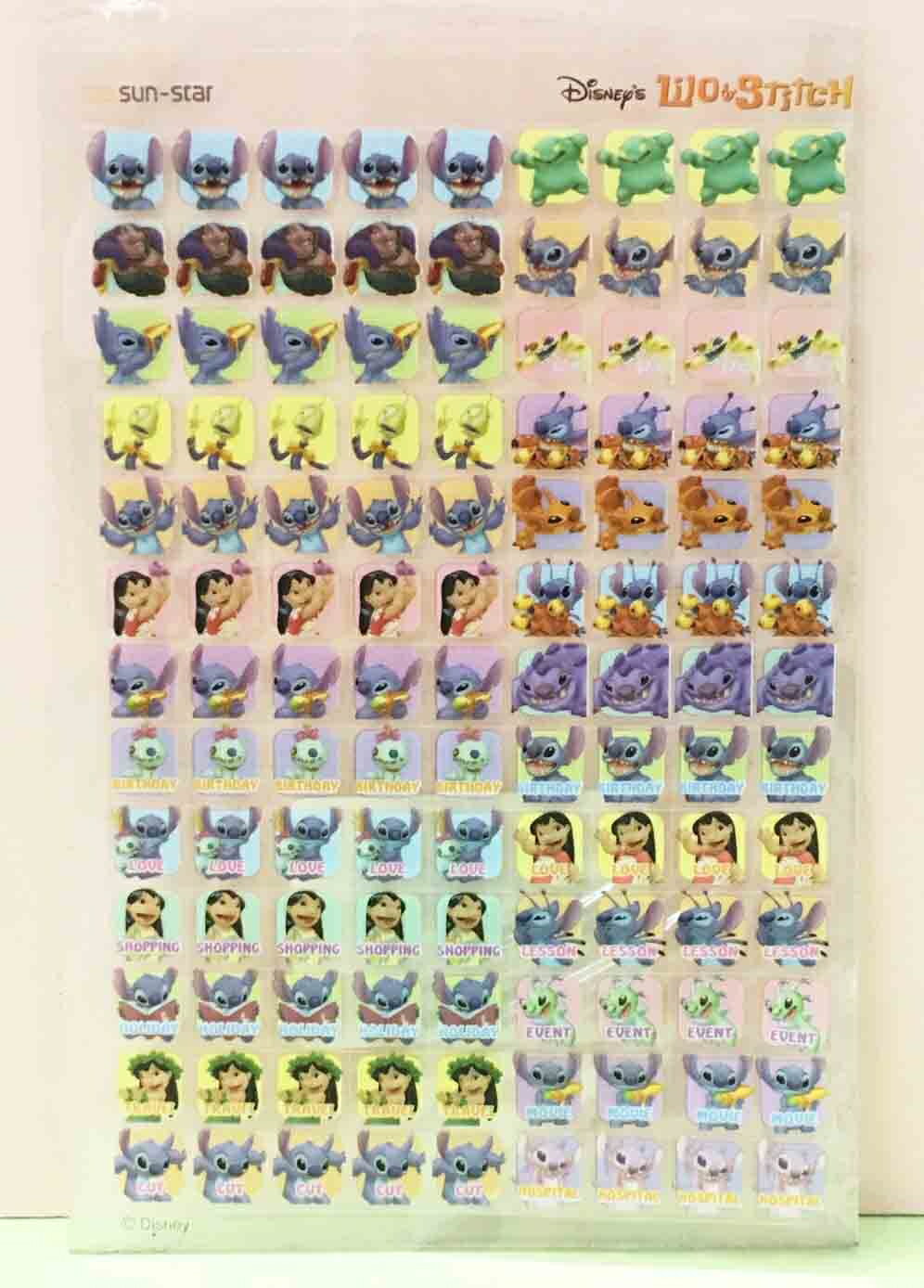 【震撼精品百貨】Stitch 星際寶貝史迪奇 貼紙-格子*14280 震撼日式精品百貨