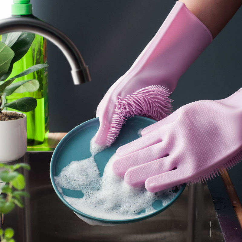 多功能硅膠魔術手套廚房抖音國同款萬能清洗刷碗洗碗神器手套刷
