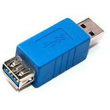 USB 3.0 A公-A母超高速轉接頭