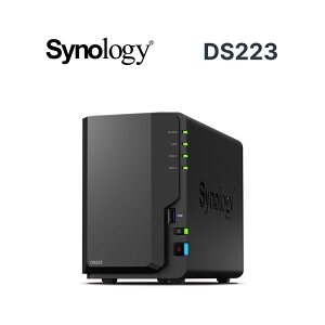 Synology 群暉 DS223 2Bay 四核心 2G NAS 網路 網路儲存伺服器 伺服器