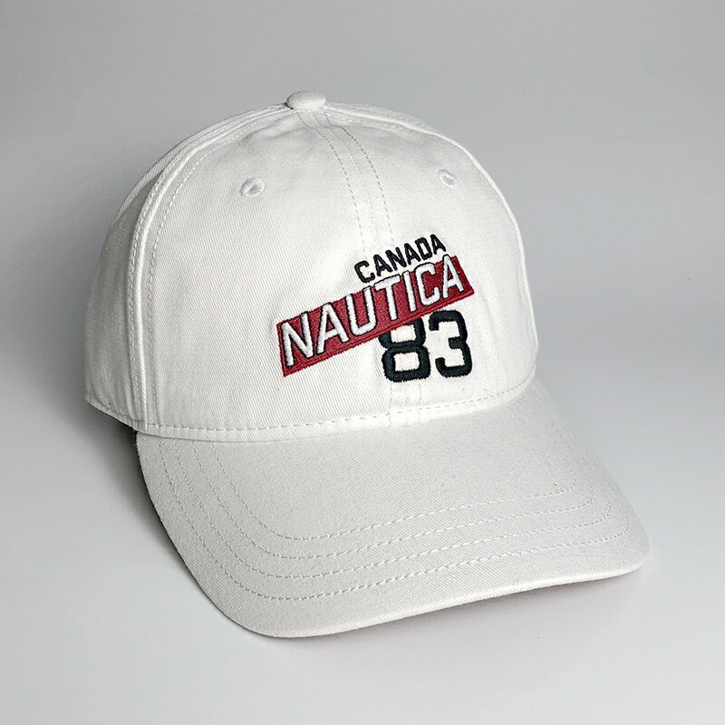 美國百分百【全新真品】NAUTICA 帆船牌 帽子 配件 棒球帽 運動休閒 遮陽帽 男帽 LOGO 白色 AD94
