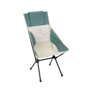 ├登山樂┤韓國 Helinox Sunset Chair 輕量戶外高腳椅 - 象牙/鴨綠 HX-10002803