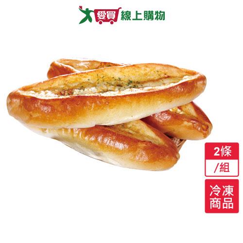 軟式香蒜麵包2條/組【愛買冷凍】