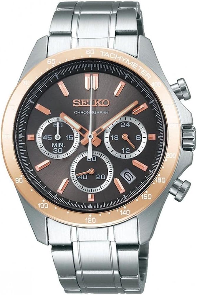 (免運) 日本公司貨 SEIKO 精工 SPIRIT系列 三眼計時腕錶 SBTR026 不鏽鋼錶殼 10氣壓防水 石英錶 玫瑰金 禮物
