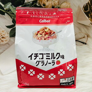 日本 Calbee 加樂比 草莓牛奶風味脆片 600g 早餐脆片 玉米脆片 草莓脆片 蔓越莓脆片｜全店$199免運