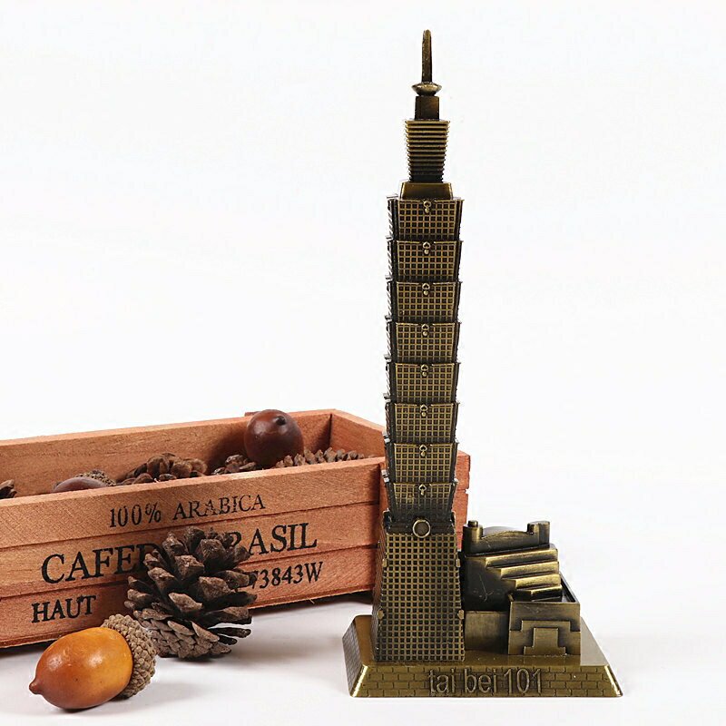 旅游紀念品臺灣建筑模型臺北101大樓地標桌面擺件