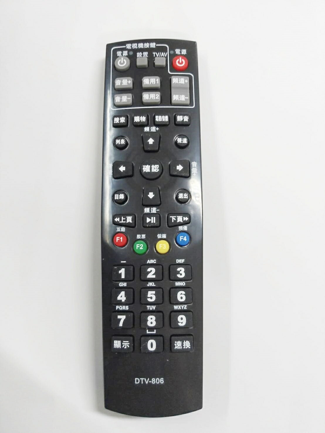 【嘉義旺TV】 DTV-806 第四台有線電視數位機上盒 專用遙控器