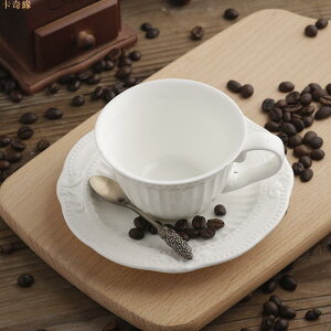 歐式浮雕復古巴洛克風浮雕咖啡杯創意英式下午茶杯