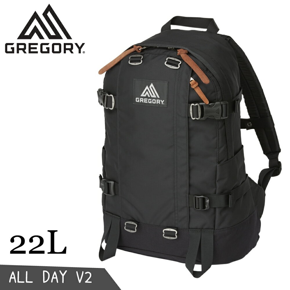 【GREGORY 美國 22L ALL DAY V2 後背包《黑》】131365/登山背包/雙肩包/電腦包/旅行/自行車