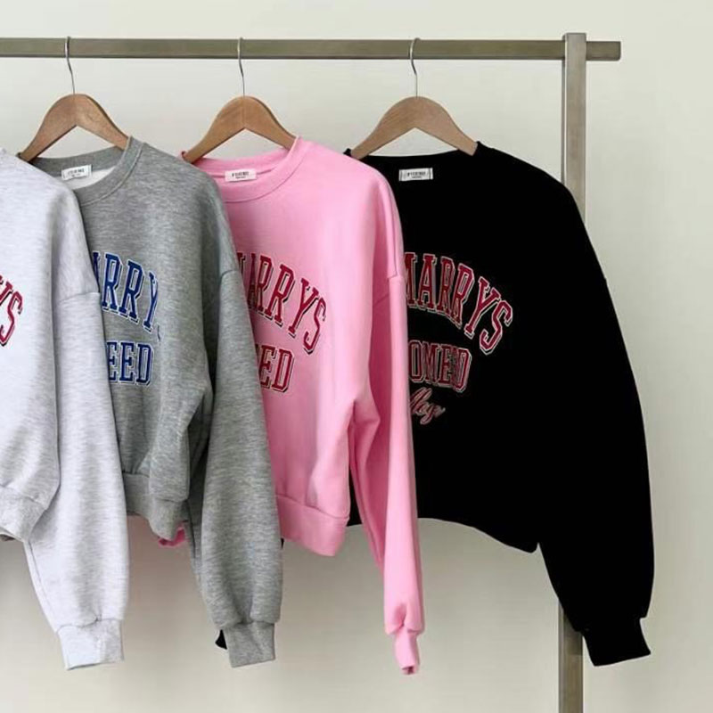 ANNAS 正韓 聖誕字母衛衣 刷毛加絨加厚棉長袖上衣 聖誕節毛衣 聖誕節穿搭 韓國 7