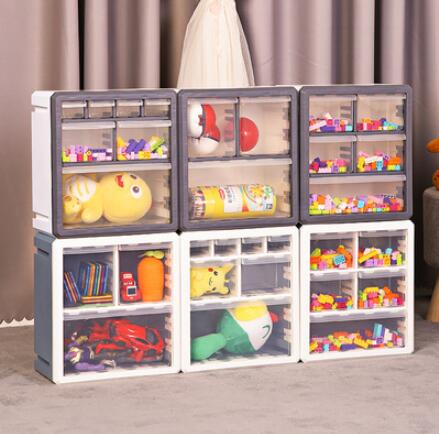樂高收納盒整理箱子寶寶儲物櫃零食塑料零件抽屜兒童積木玩具分類「中秋節」
