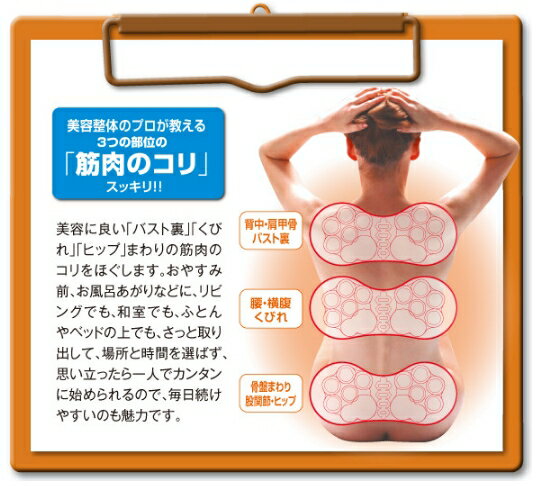 【日本健康部屋】日本腰部按摩 腰部矯正 痠痛改善 駝背使用 多功能腰部按摩器 腰椎盤突出肩頰骨腰疼日本設計