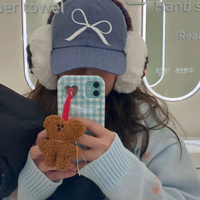 ANNAS 韓國蝴蝶結牛仔鴨舌帽 蝴蝶結帽子 蝴蝶結棒球帽 刺繡蝴蝶結牛仔帽 2