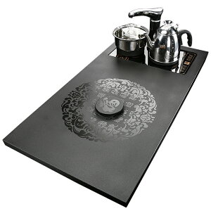 烏金石茶盤茶具套裝全自動黑金石頭茶臺燒水壺一體帶電磁爐家用