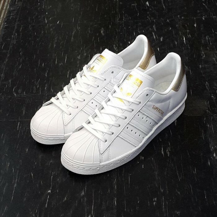 adidas SUPERSTAR 80s BEAUTY&YOUTH 白色全白金色白金日本聯名款CG3617