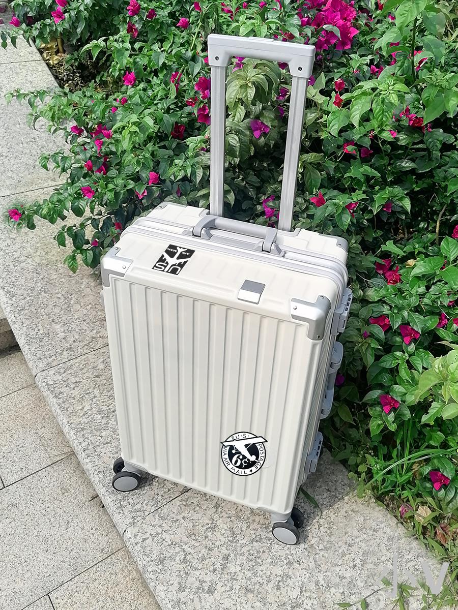 小V 行李箱24寸結實耐用20鋁框女男拉桿箱登機箱旅行箱26靜音箱子加厚