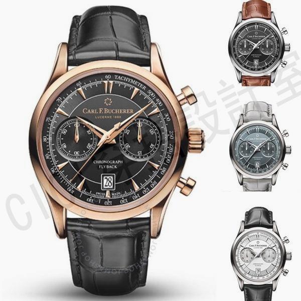 卡爾 F Bucherer 計時表豪華男士手錶防水業務最好的卡爾 F 。 布切爾男士手錶【亞德機械五金家居】