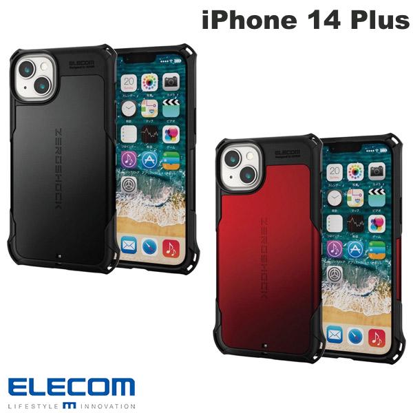 (2色) ELECOM ZEROSHOCK iPhone 14 Plus 耐衝擊 手機殼 保護殼 防摔 附保護貼 日本必買代購