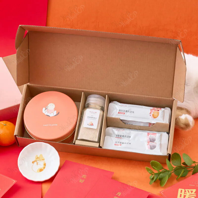 好味小姐 Ladyflavor 花好月圓貓糖盒組 好味小姐年菜 好味年菜 送紅包袋春聯組【260101】 2
