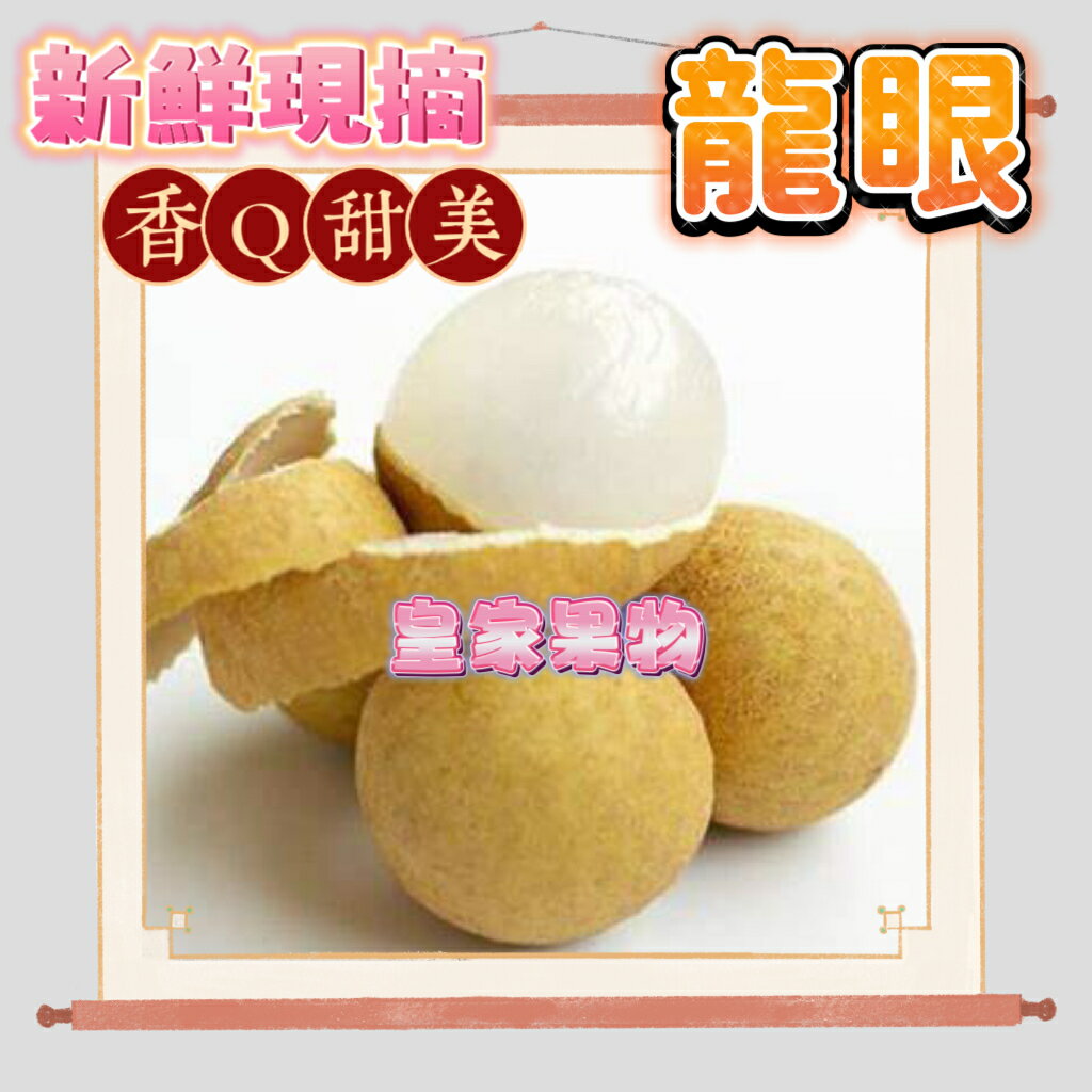 新鮮現採屏東特級龍眼試嘗3斤一般箱/家庭5斤一般箱/整箱買8斤/精緻禮盒5斤裝【皇家果物】低溫免運
