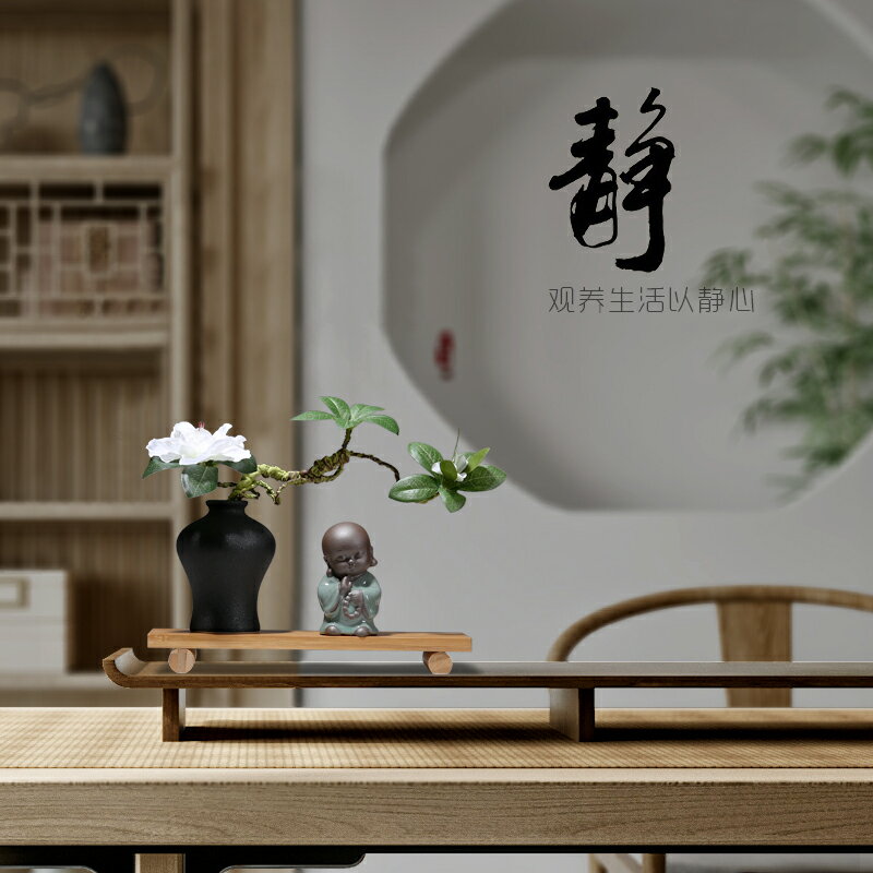 紫砂 禅意和尚 禅意 事務室の置物 陶芸作品 新品 2体 N01