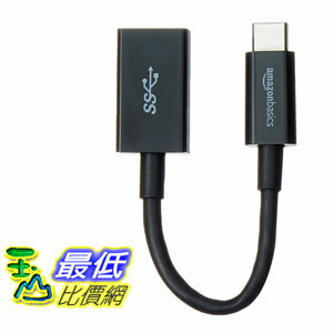 <br/><br/>  [106美國直購]  AmazonBasics 內置適配器 USB Type-C to USB 3.1 Gen1 Female Adapter - Black<br/><br/>