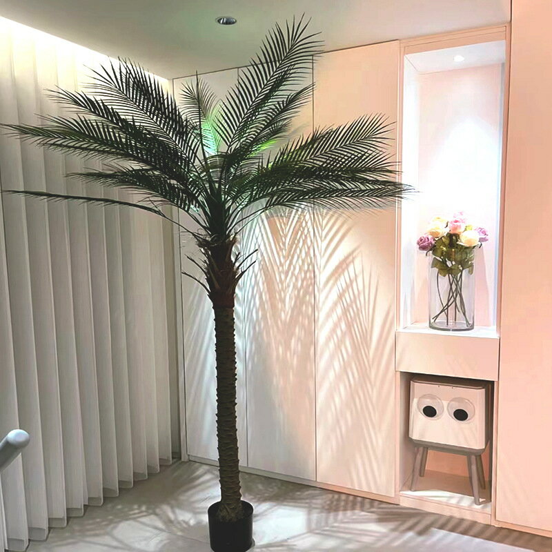 模擬椰子樹大型假樹熱帶海南裝飾盆景酒店造景模擬綠植假針葵椰樹
