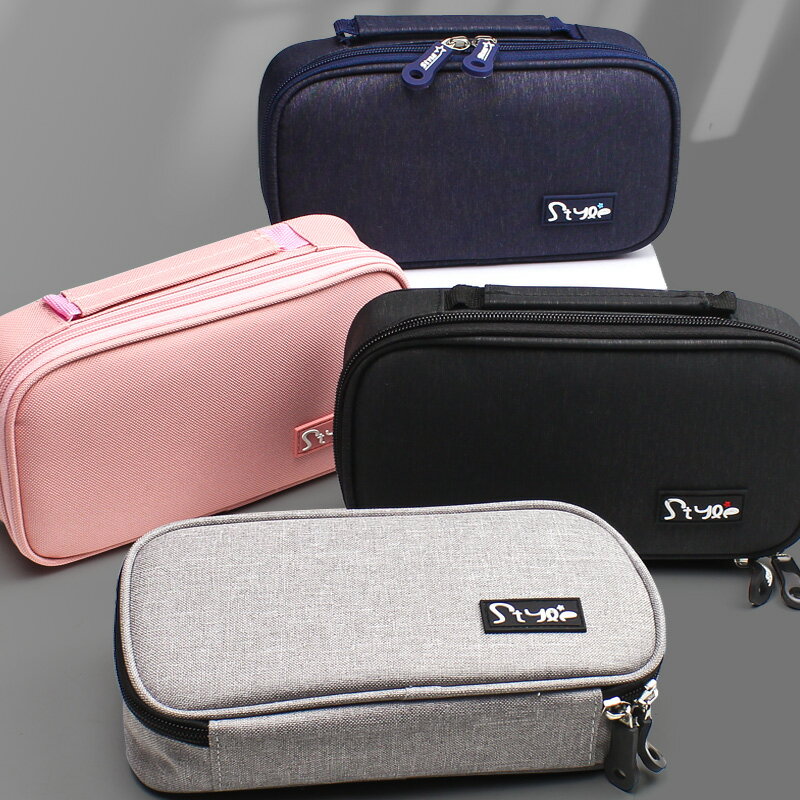 大容量筆袋女日系初中高中生韓版化妝刷手賬便簽收納彩鉛筆文具盒 2