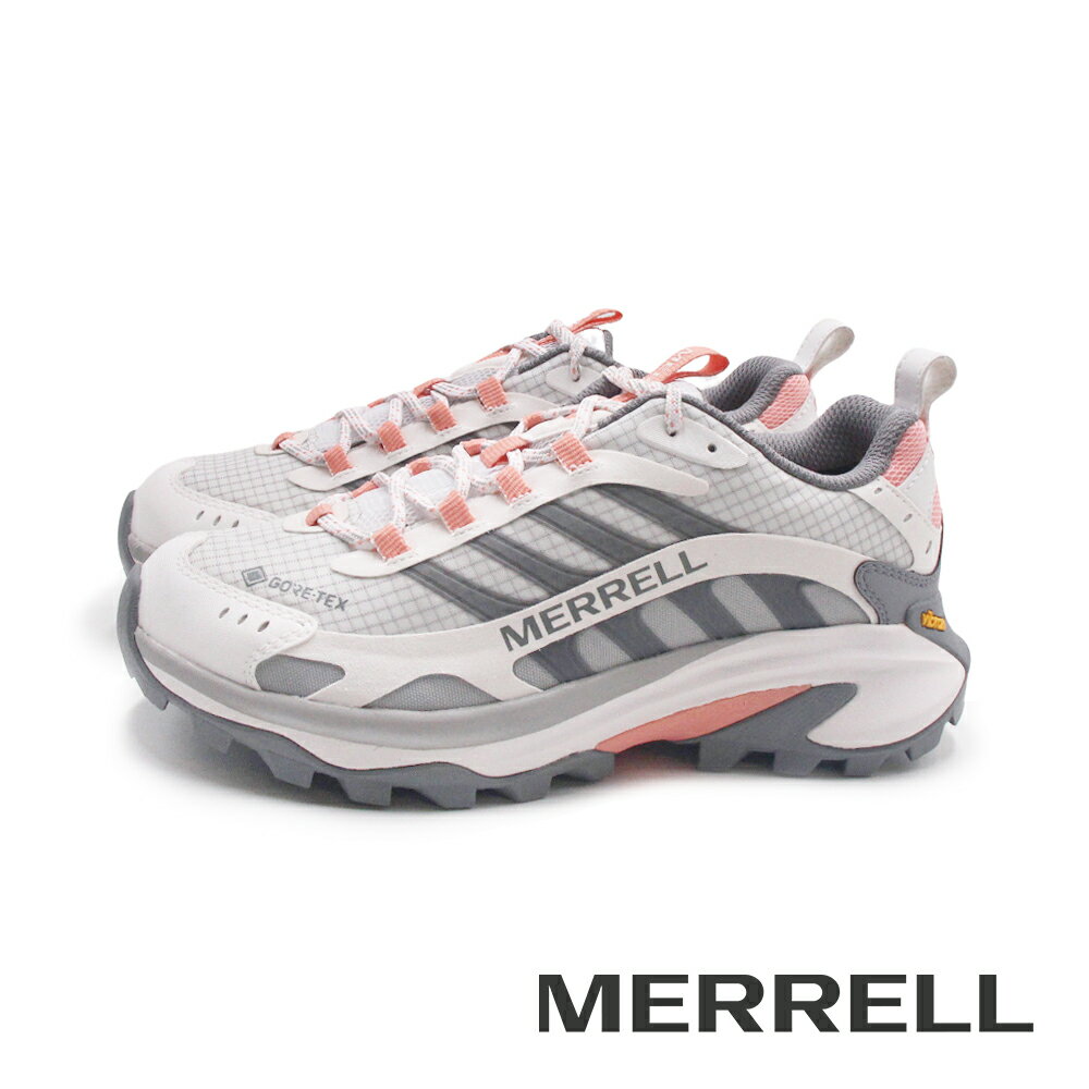 MERRELL(女)MOAB SPEED 2 GORE-TEX抗撕裂防水登山止滑健行鞋 女鞋-灰粉色