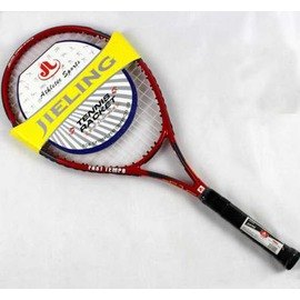 【網球拍-JIEF2-碳鋁合金-長68.5cm-重290g-1支/組】一體網球拍 專業初學網拍 送包 男女士單人網拍通用-56007