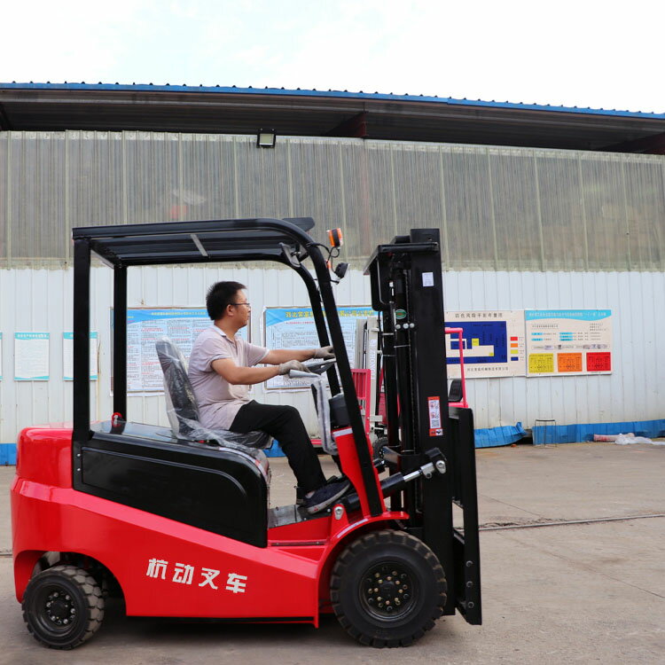 杭州電動叉車小型1噸搬運座駕2噸裝卸堆高1.5噸液壓升降3噸鋰電池