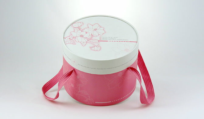 花漾圓筒盒18CM/粉紅/60個 & 180個
