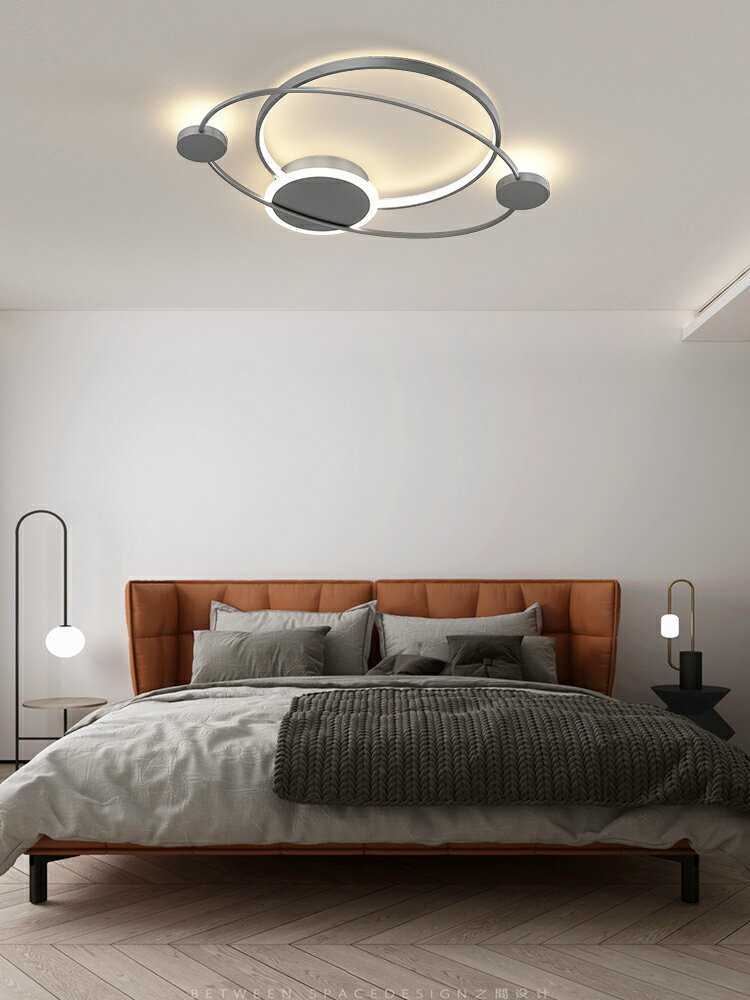 北歐臥室燈溫馨浪漫主臥房間燈具圓形創意現代簡約LED餐廳吸頂燈