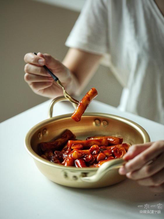 泡麵碗 黃鋁鍋碗泡面碗拉面碗沙拉碗日式家用韓式網紅拉面鍋食物攝影道具