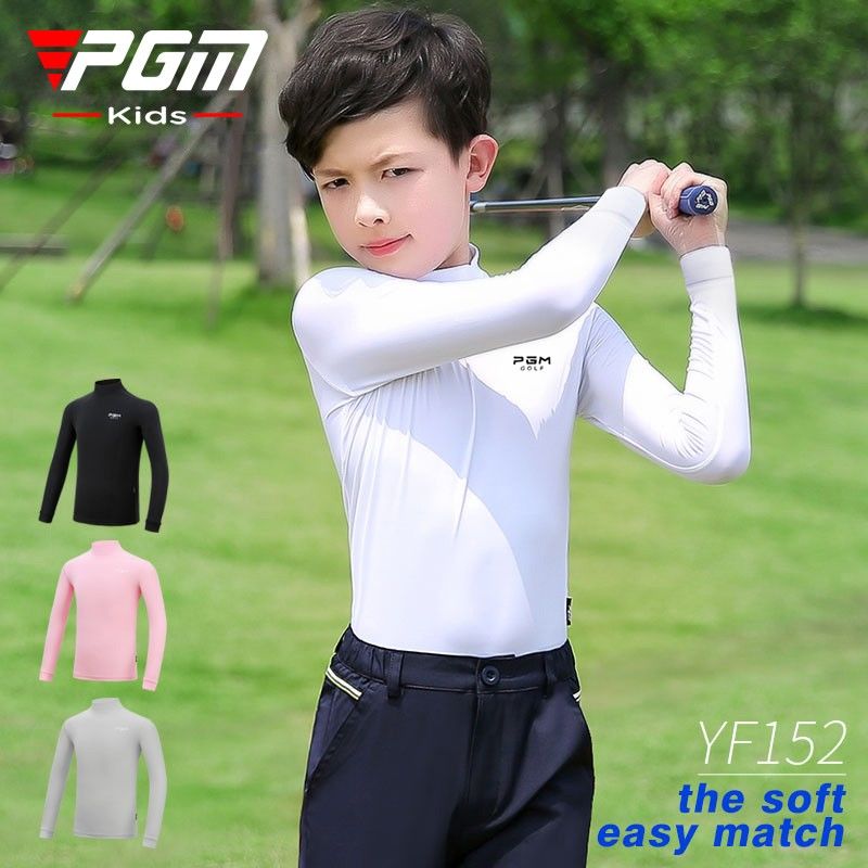PGM 高爾夫打底衫 男童秋冬磨絨保暖打底衣 golf衣服