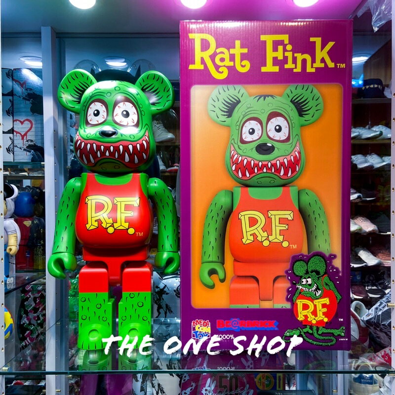 TheOneShop BE@RBRICK Rat Fink TM 芬克鼠老鼠芬克老鼠芬克庫柏力克熊