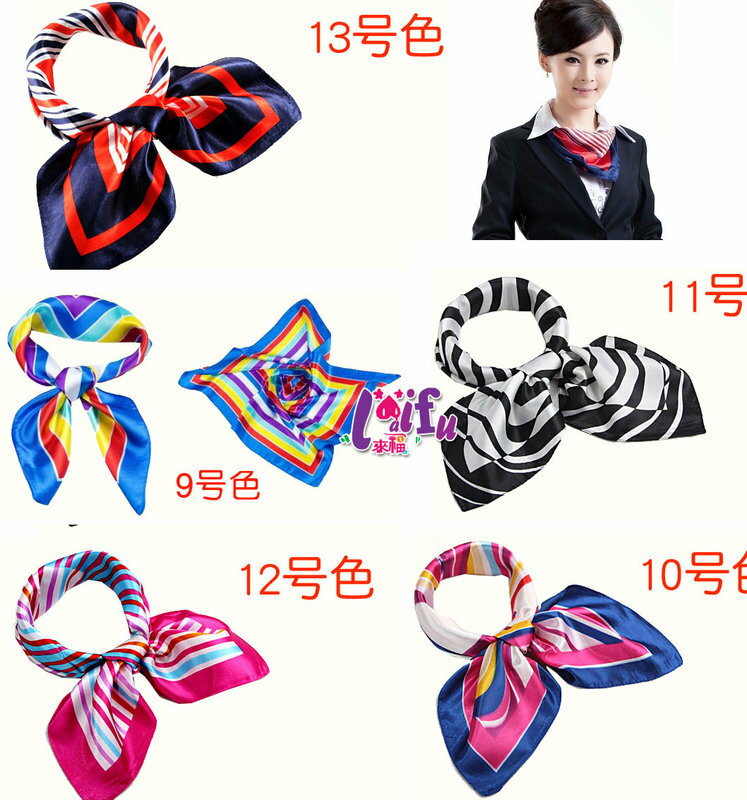 <br/><br/>  來福，K174進口絲巾餐飲銀行空姐制服絲巾領巾，售價150元<br/><br/>