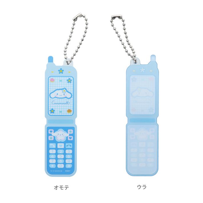 asdfkitty*大耳狗 千鳥紋復古翻蓋手機造型 壓克力吊飾 掛飾 鑰匙圈-日本正版商品