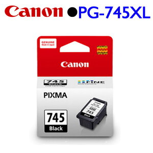 【現折$50 最高回饋3000點】 Canon PG-745XL 原廠高容量墨水匣 (黑)