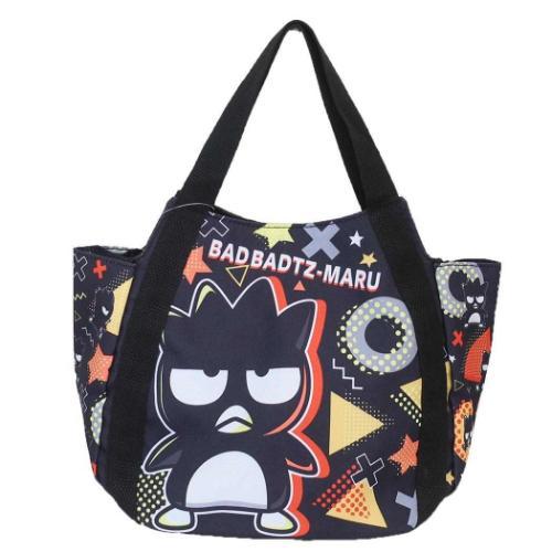 【震撼精品百貨】Bad Badtz-maru_酷企鵝~日本SANRIO三麗鷗 酷企鵝尼龍午餐袋-幾何*51507