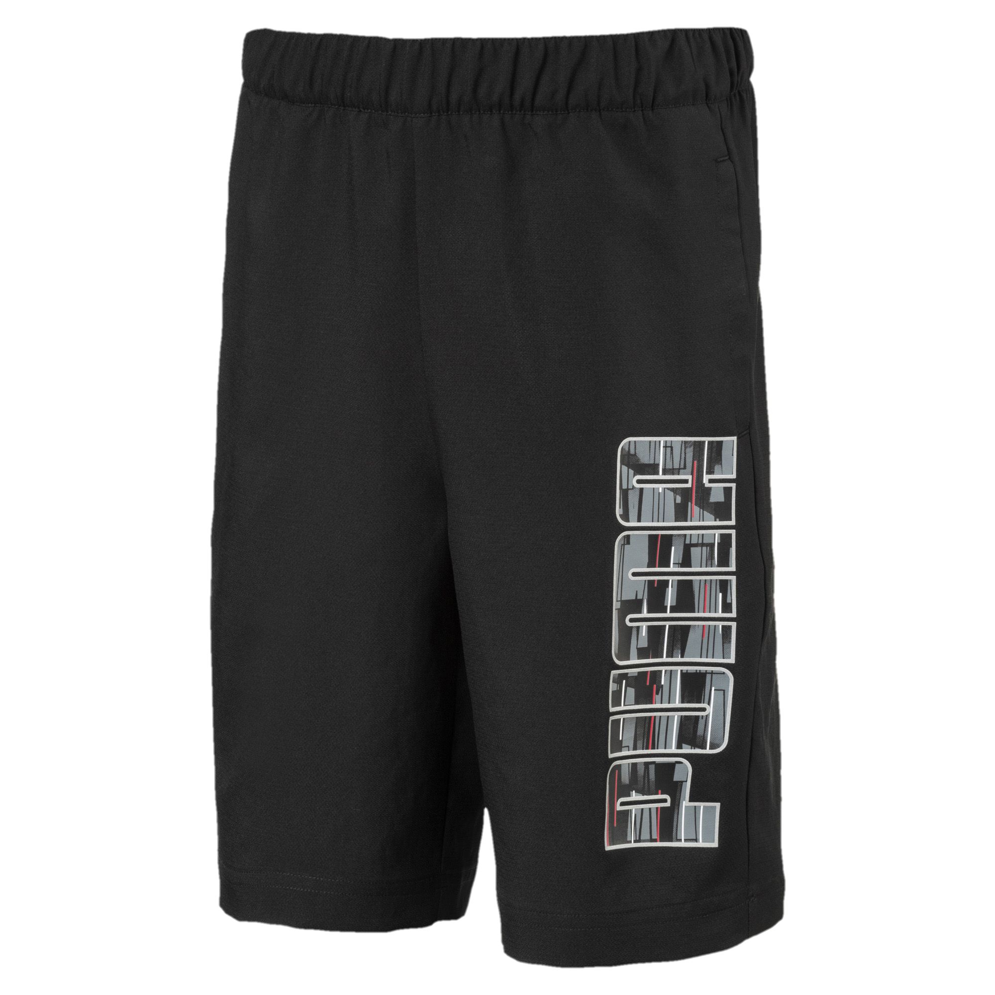 PUMA HERO WOVEN SHORTS 童裝 大童 短褲 休閒 慢跑 舒適 黑【運動世界】85012901