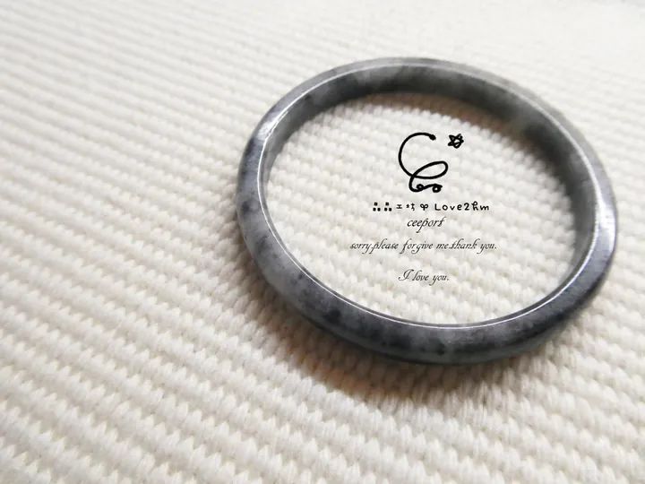 翡翠手鐲內徑46.5mm 翡翠 玉石手鐲 晶晶工坊-love2hm 31060