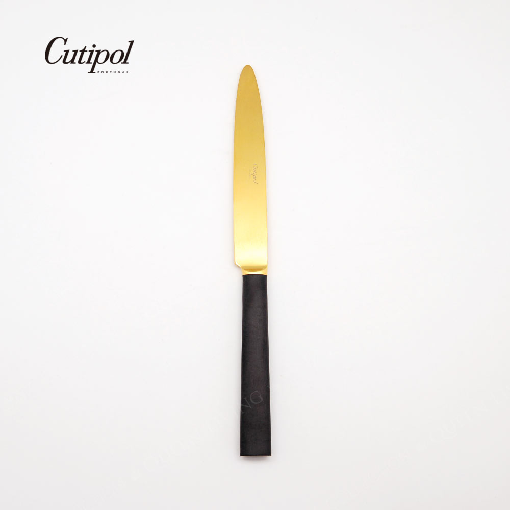 葡萄牙Cutipol EBONY系列24CM主餐刀 (黑金)